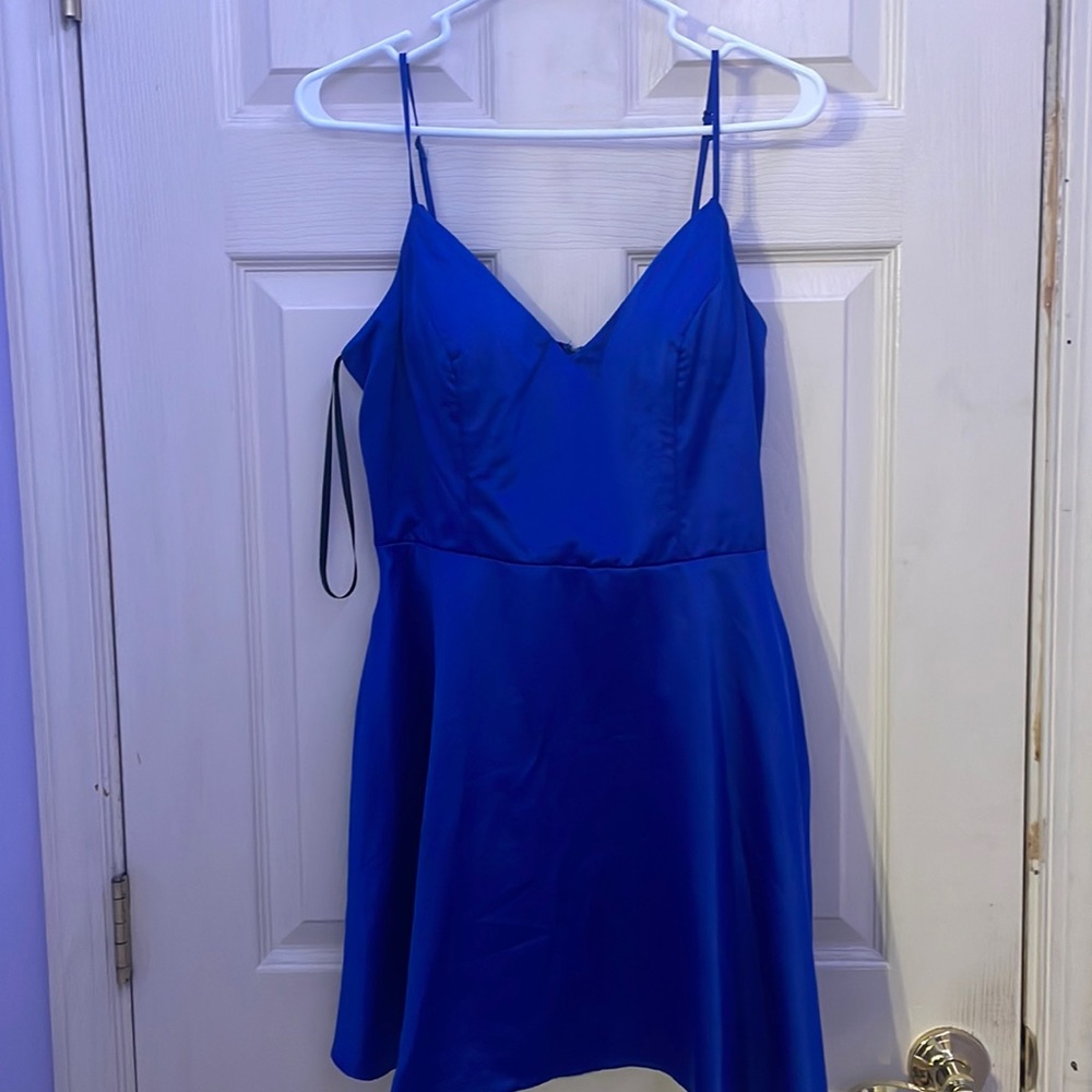 Windsor mini satin skater dress